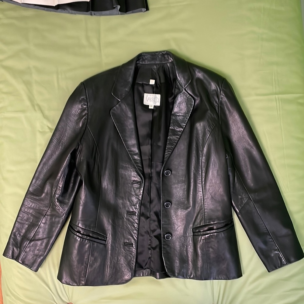 Vakko leather jacket